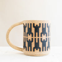 Humans Mirrored Mug | Matte Black