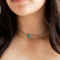 Sonoran Gold Turquoise with Cactus Necklace