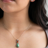 Turquoise & Amber Necklace