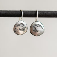 Chickadee Hook Earrings