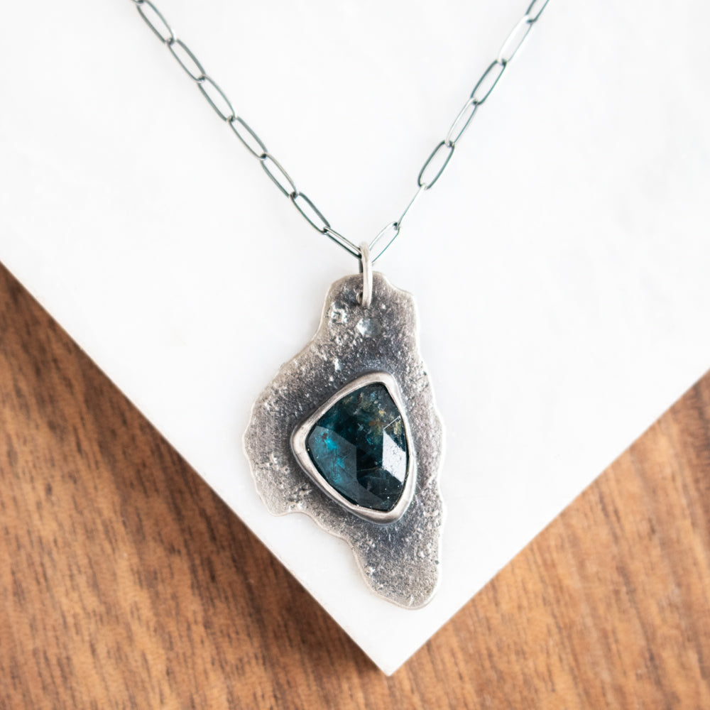 Blue Kyanite Slab Necklace
