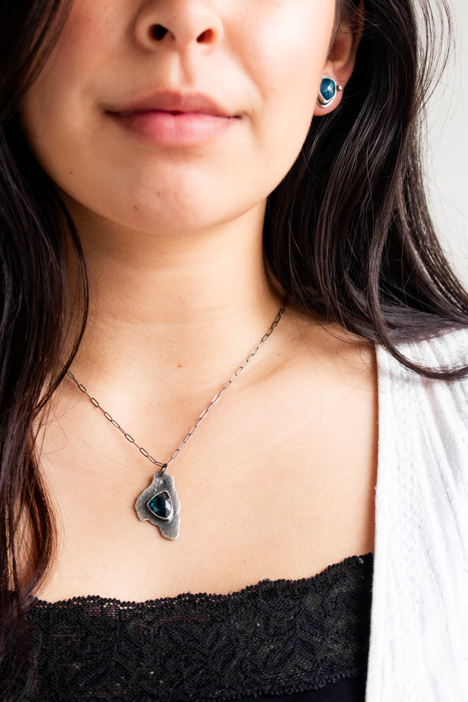 Blue Kyanite Slab Necklace