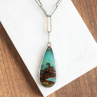 Opalized Wood Specimen Necklace no.1