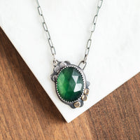 Serpentine Mixed Metal Lace Necklace