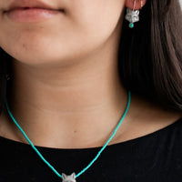 Fox Earrings Turquoise no.2