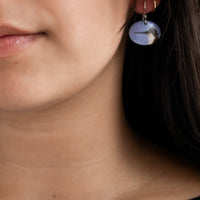 Hummingbird Enamel Earrings