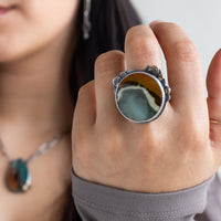 Size 8 | Polychrome Jasper Ring