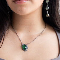 Serpentine Mixed Metal Lace Necklace