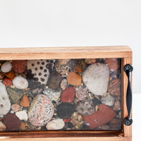 5x16 Rectangle Tray in Natural | Michigan Stones in Resin