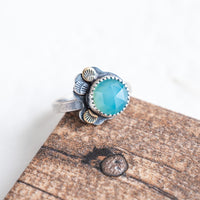 8.25 Chalcedony Forest Floor Ring no.1