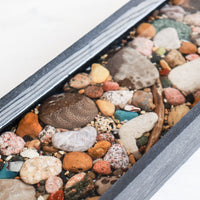 5x16 Rectangle Tray in Black | Michigan Stones in Resin