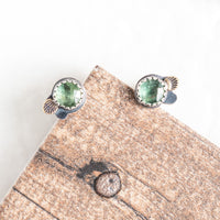 Green Kyanite Forest Floor Studs