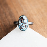 Size 7.5 | Golden Hills Turquoise Oval Ring no.1