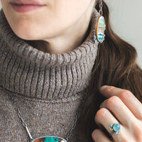 Multi-Stone Asymmetrical Earrings no.2