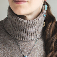 Plume Agate Blue Skies Necklace