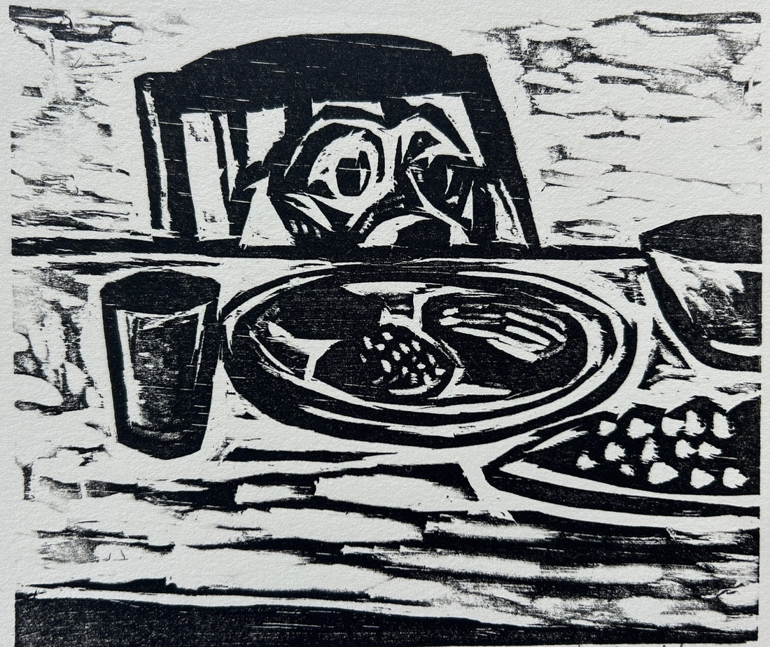 Seat at the Table 11x14 | Woodblock Print