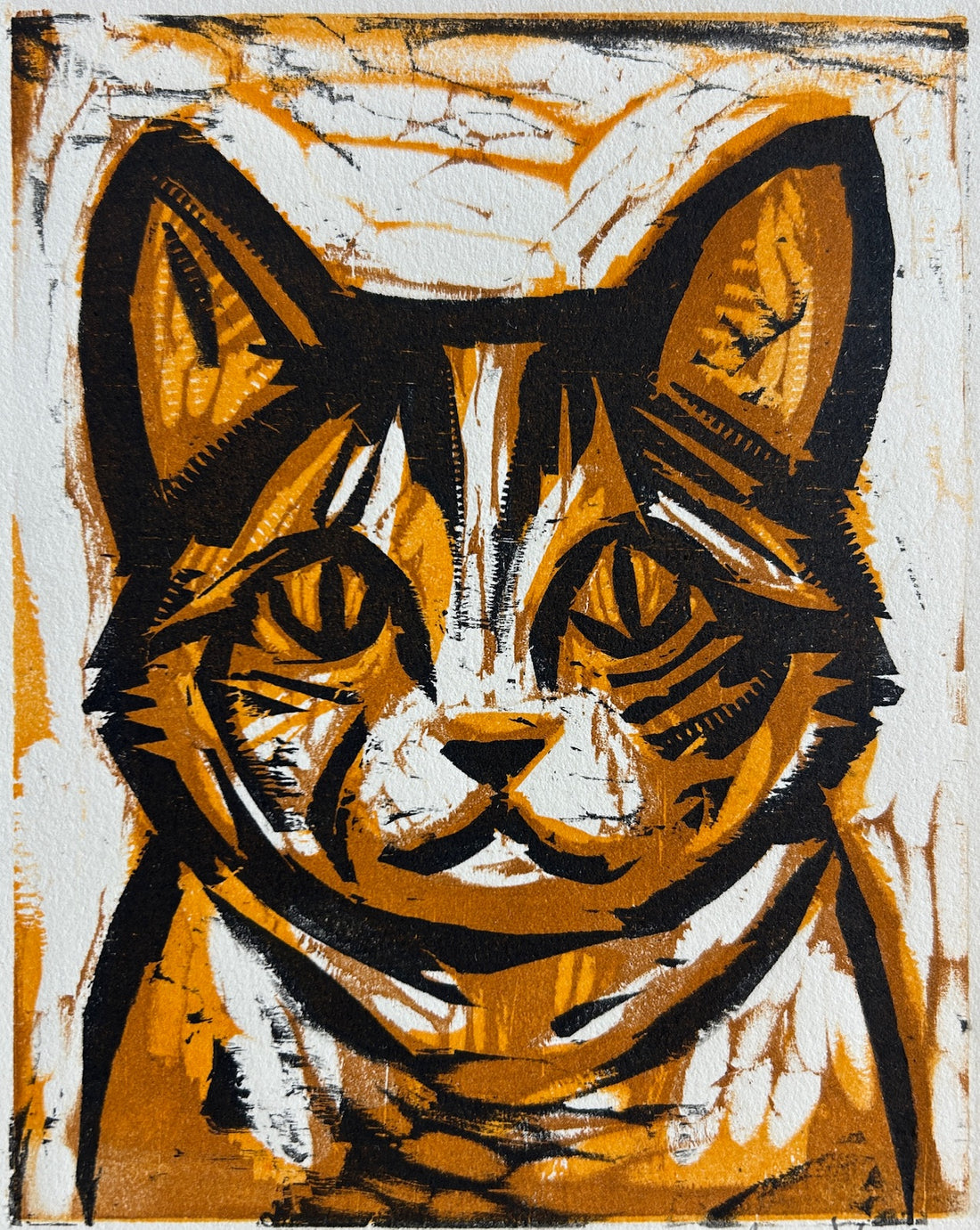 Calico 11x14 | Woodblock Print