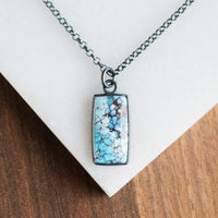 Golden Hills Turquoise Rectangle Necklace no.2