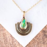 Sonoran Gold Turquoise Double Mesa Necklace