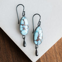 Golden Hills w/ Silver Drop Earrings