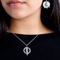 Royston Turquoise Circle Dot Earrings