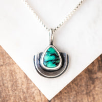 Green Springs Turquoise Double Mesa Necklace