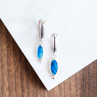 Boulder Opal Stud Earrings