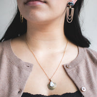 White Buffalo Turquoise Clea Earrings