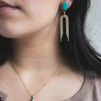 Sonoran Gold Turquoise Portal Earrings