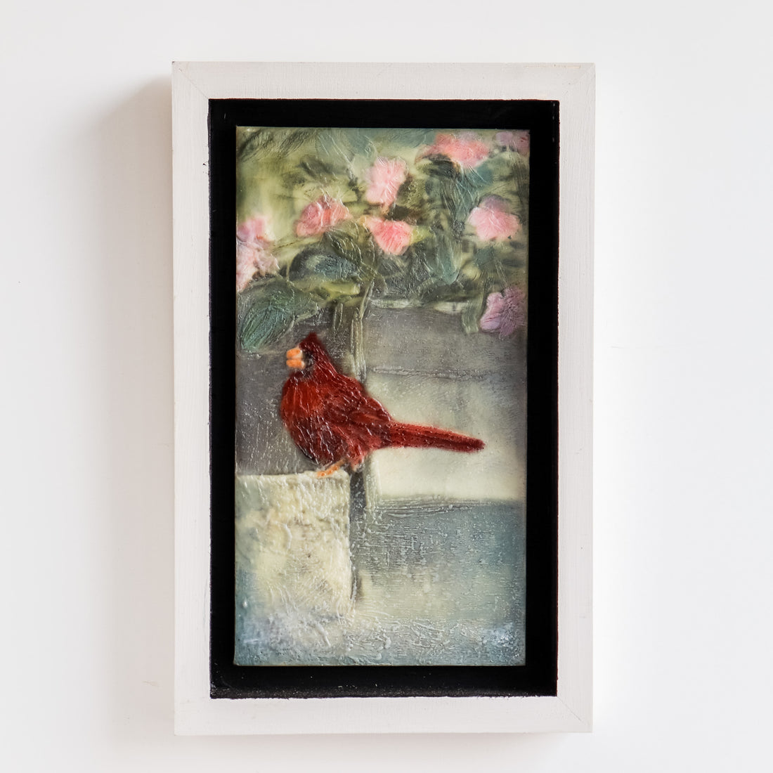 Visitor | Encaustic Painting 8.5x13.5