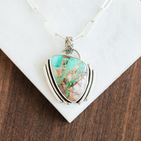 Royston Ribbon Turquoise Art Deco Necklace