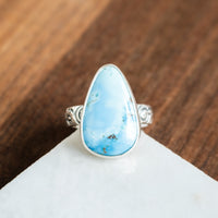Size 8.75 | Golden Hills Turquoise Swirl Band Ring