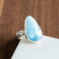 Size 8.75 | Golden Hills Turquoise Swirl Band Ring