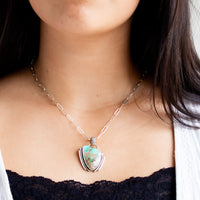 Royston Ribbon Turquoise Art Deco Necklace