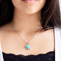 Fox Turquoise Art Deco Necklace