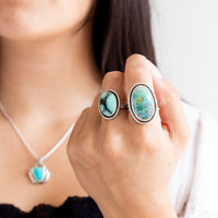 Size 7.25 | Desert Bloom Variscite Ring