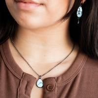 Golden Hills w/ Silver Drop Earrings