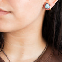 Golden Hills Triangle Stud Earrings