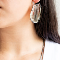 Medium Red Mica Hoops