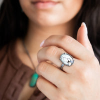 Size 8 | Ivory Creek Variscite Oval Ring