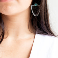 Parabola Kyanite Mica Earrings