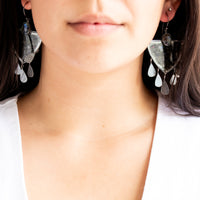 Mica & Labradorite Dangle Earrings