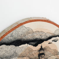 Crisp Point Lighthouse | Drawing on Wood