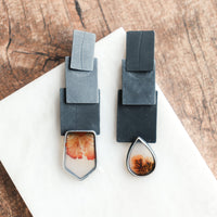 Montana Agate Shingle Earrings