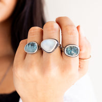 Size 8 | Rainbow Moonstone Ring