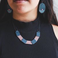 Salmon Seed Bead Necklace