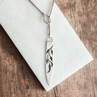 Botanical Surfboard Lariat Necklace