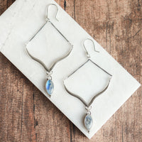 Moonstone Sagitta Earrings