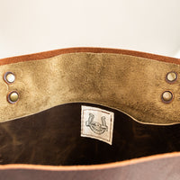 Leather Wool Short Tote | Harding Sage