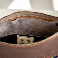 Loretta Leather Wool Pouch | Journey West